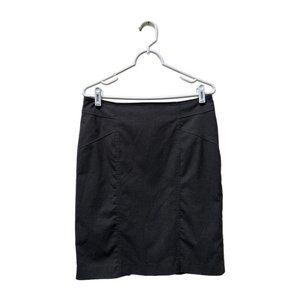 Coldwater Creek Women's Straight Gray Skirt, Size 8, Pre-owned